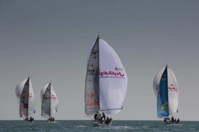 EFG Bank - Sailing Arabia The Tour 2014. Leg2 from Qatar - Abu Dhabi. Al-Thuraya Bank Muscat (OMA) skippered by Katie Pettibone (USA).  Sailing Arabia - The Tour 2014 © Lloyd Images